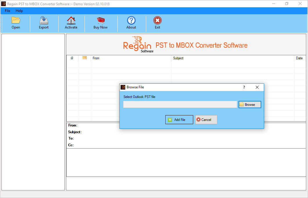 Regain PST to MBOX File Converter 2.8.02.18 full